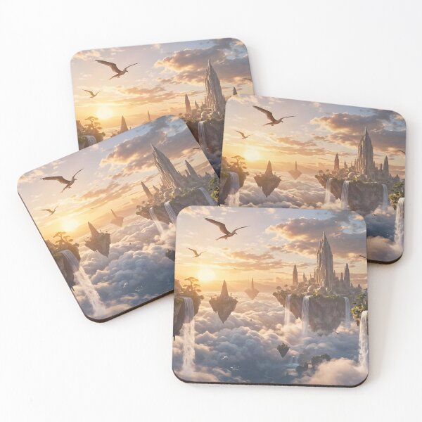 Item preview, Islands Above the Clouds - Fantasy Landscape Art designed and sold by Fanta-sticky.