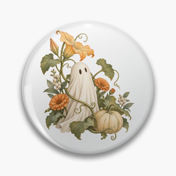 Item preview, Pumpkin Blossom Spirit Botanical Ghost Halloween Tee designed and sold by PhylonBoxx.