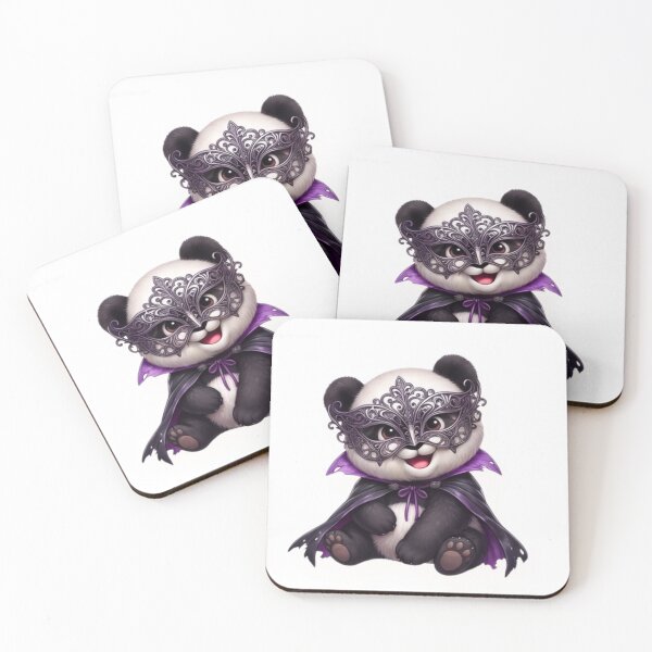 Item preview, Cute Spooky Panda Vampire Masquerade Goth Sticker designed and sold by EnginerdStudio.