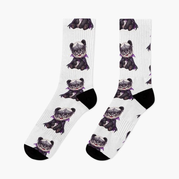 Item preview, Cute Spooky Panda Vampire Masquerade Goth Sticker designed and sold by EnginerdStudio.