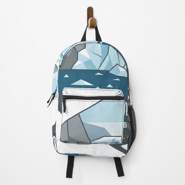 Item preview, Columbia Glacier Icefall Modern Geometric Alaska Sticker designed and sold by DetourDgn.