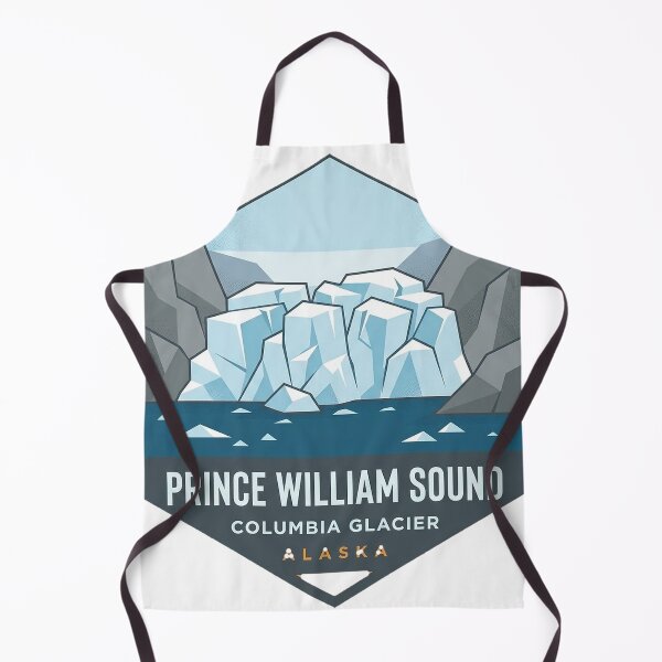 Item preview, Columbia Glacier Icefall Modern Geometric Alaska Sticker designed and sold by DetourDgn.