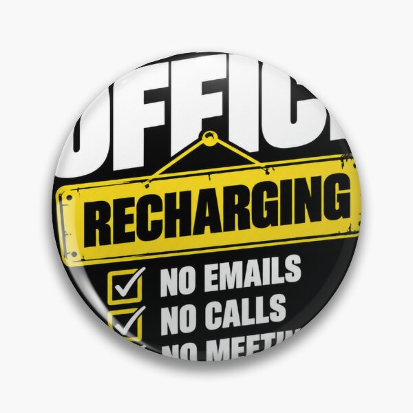 Item preview, Out of Office Recharging – Funny Office Work Humor Design designed and sold by KeeganDykes.