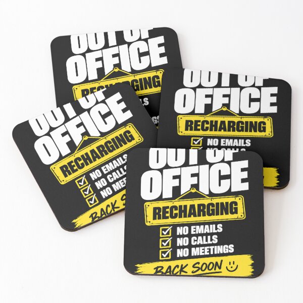 Item preview, Out of Office Recharging – Funny Office Work Humor Design designed and sold by KeeganDykes.