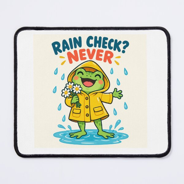 Item preview, Rain Check Never – Frog in Yellow Raincoat designed and sold by SAS-Designer.