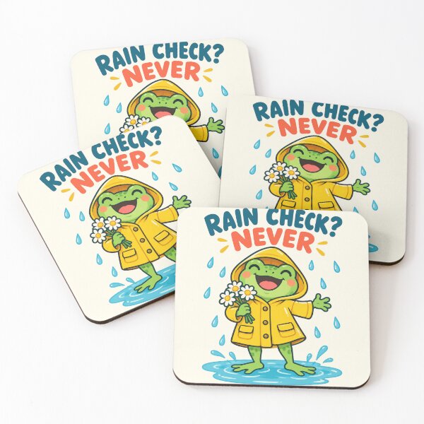 Item preview, Rain Check Never – Frog in Yellow Raincoat designed and sold by SAS-Designer.