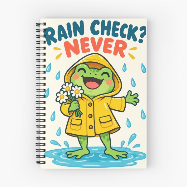 Item preview, Rain Check Never – Frog in Yellow Raincoat designed and sold by SAS-Designer.