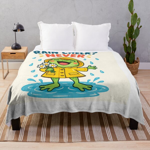 Item preview, Rain Check Never – Frog in Yellow Raincoat designed and sold by SAS-Designer.