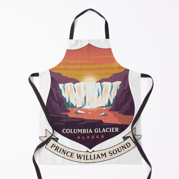 Item preview, Prince William Sound Columbia Glacier Heraldic Crest Sticker designed and sold by DetourDgn.