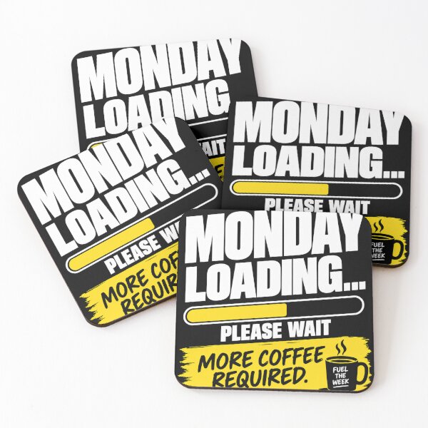 Item preview, Monday Loading – More Coffee Required Funny Work Design designed and sold by KeeganDykes.
