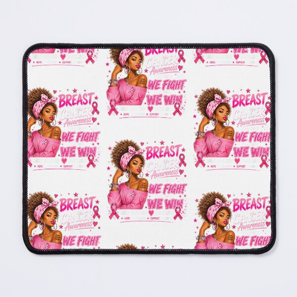 Item preview, Breast Cancer Awareness Together We Fight Pink Ribbon Black Woman Design designed and sold by CaChimShop.
