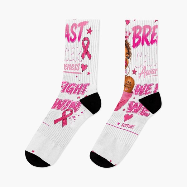 Item preview, Breast Cancer Awareness Together We Fight Pink Ribbon Black Woman Design designed and sold by CaChimShop.