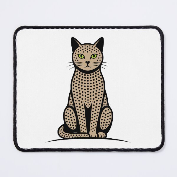 Item preview, Black and Tan Sitting Cat Pointillism Illustration designed and sold by Museum Of Non-Existing Art.