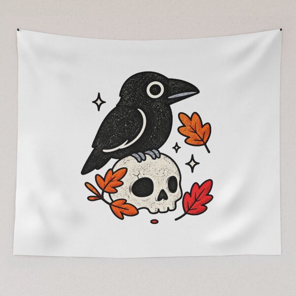 Item preview, Crow and Skull designed and sold by ArunikaVelora.