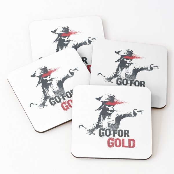 Item preview, Gritty Skeleton Pirate Captain Staring Stencil Print designed and sold by EdvvinStudios.