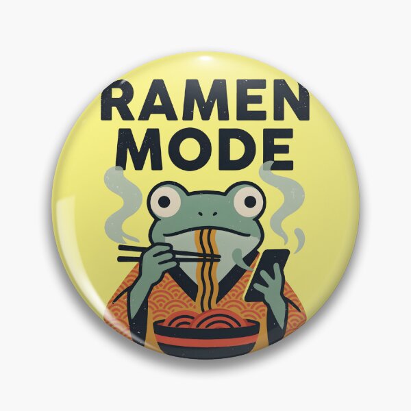Item preview, Funny Ramen Mode Japanese Frog Cartoon designed and sold by MagicTheDog.