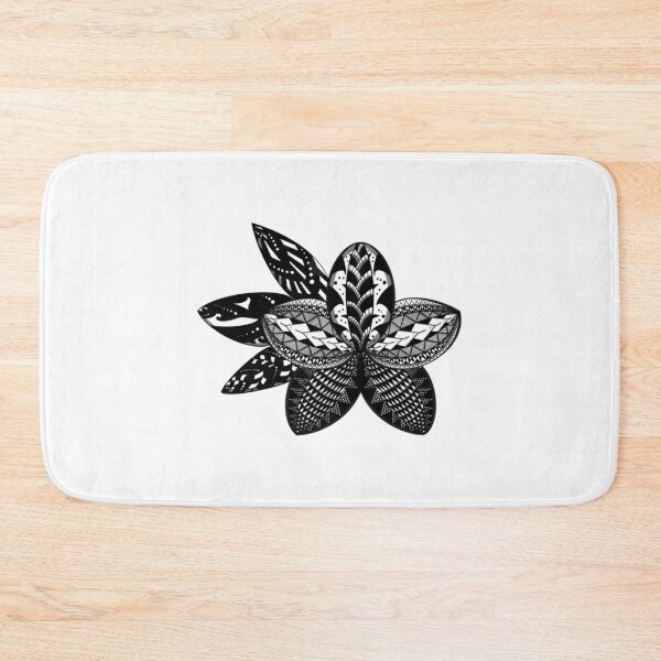 Item preview, Black Tribal Plumeria By Tribal Korner designed and sold by rockwell-chiek.