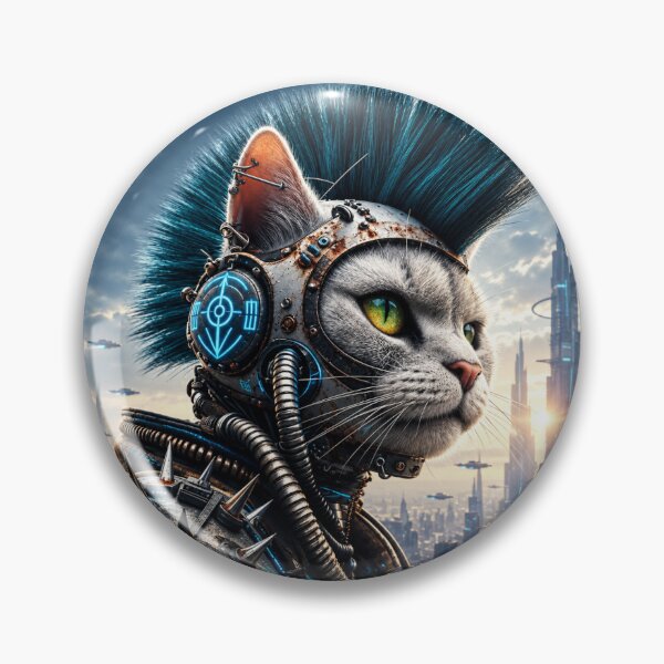 Item preview, Cyberpunk cat designed and sold by Katalizator77.