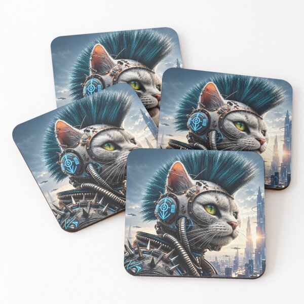 Item preview, Cyberpunk cat designed and sold by Katalizator77.