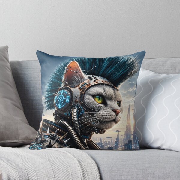 Item preview, Cyberpunk cat designed and sold by Katalizator77.