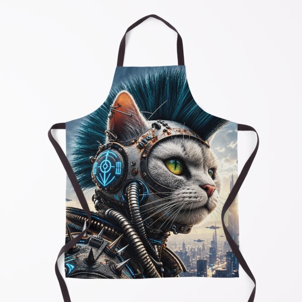 Item preview, Cyberpunk cat designed and sold by Katalizator77.