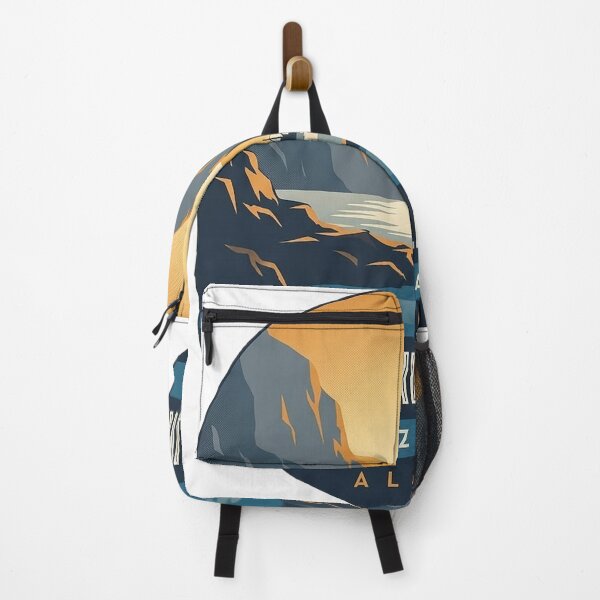 Item preview, Valdez Narrows Prince William Sound Art Deco Sticker designed and sold by DetourDgn.