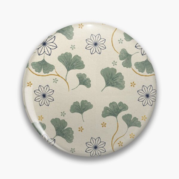 Artikelvorschau, Nahtloses japanisches Ginkgoblatt-Asanoha-Muster, japanische botanische Wandkunst entworfen und verkauft von Tamas Das.