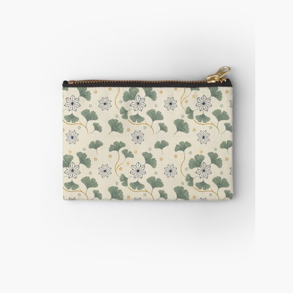 Item preview, Japanese Ginkgo Leaf Asanoha Pattern Seamless Japandi Botanical Wall Art designed and sold by Tamas Das.