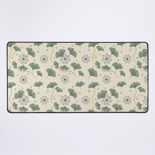 Item preview, Japanese Ginkgo Leaf Asanoha Pattern Seamless Japandi Botanical Wall Art designed and sold by Tamas Das.