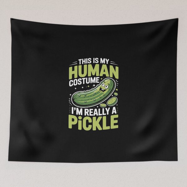 Item preview, THIS IS MY HUMAN COSTUME I'M REALLY A PICKLE designed and sold by jkrphoto.