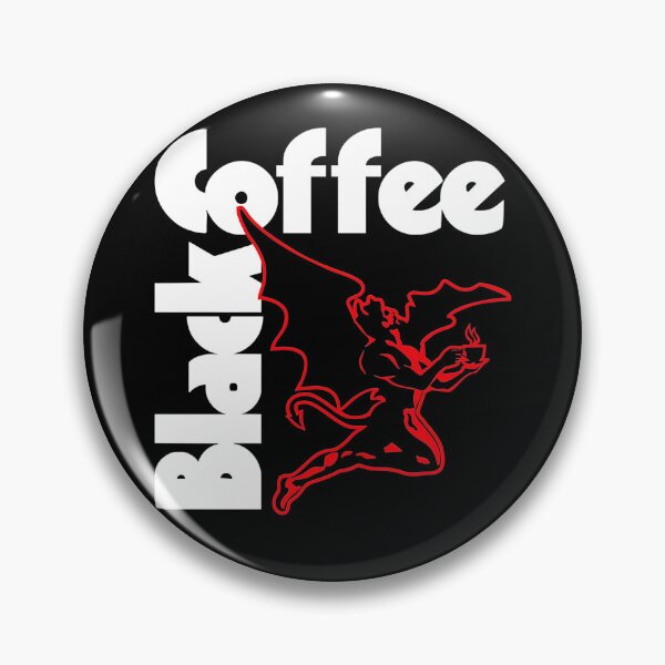 Item preview, Black Coffee Red Flying Demon Heavy Metal Caffeine Lover Design designed and sold by CaChimShop.