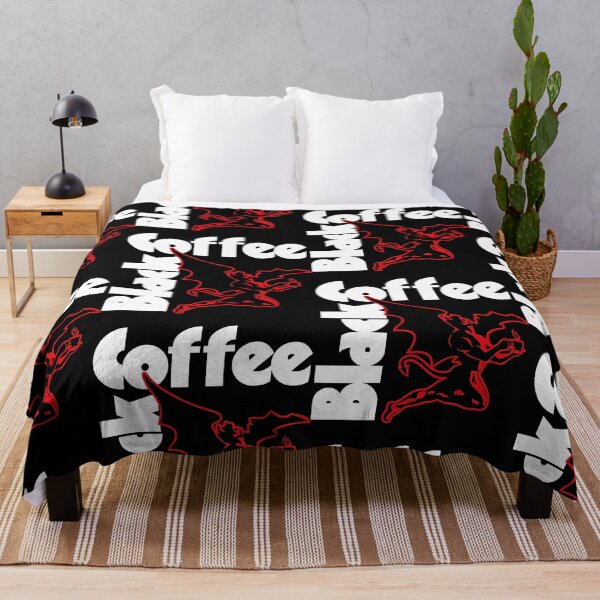 Item preview, Black Coffee Red Flying Demon Heavy Metal Caffeine Lover Design designed and sold by CaChimShop.