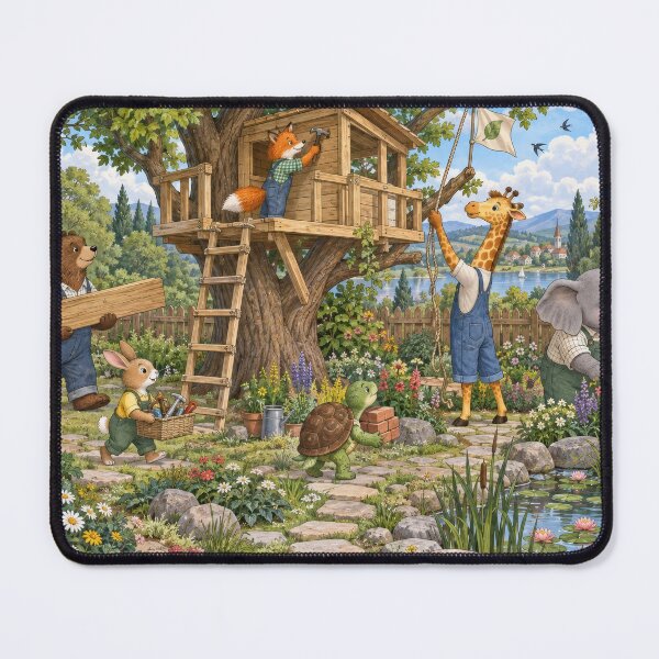 Item preview, Animals treehouse  designed and sold by Alaa-love-art.