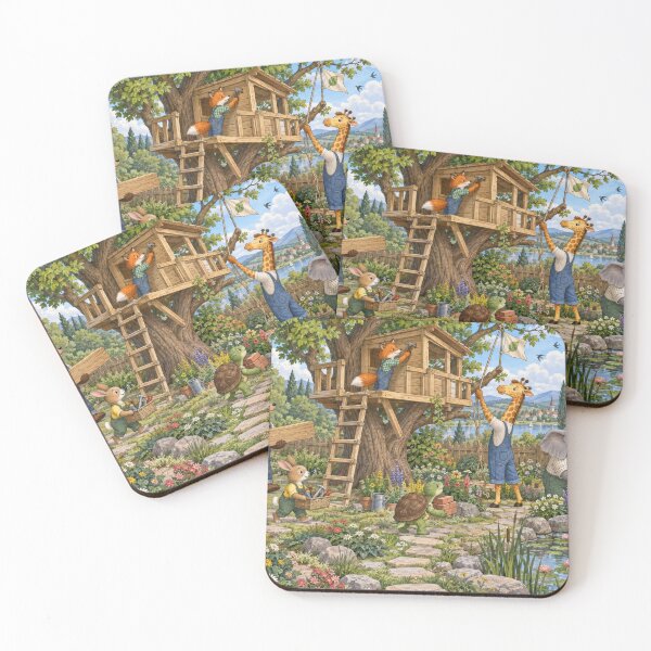 Item preview, Animals treehouse  designed and sold by Alaa-love-art.
