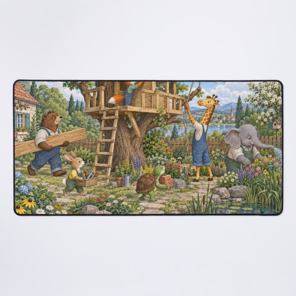 Item preview, Animals treehouse designed and sold by Alaa-love-art.