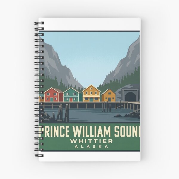 Item preview, Whittier Alaska Prince William Sound Gateway Travel Sticker designed and sold by DetourDgn.