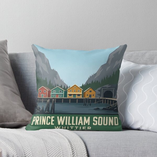Item preview, Whittier Alaska Prince William Sound Gateway Travel Sticker designed and sold by DetourDgn.