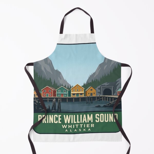 Item preview, Whittier Alaska Prince William Sound Gateway Travel Sticker designed and sold by DetourDgn.