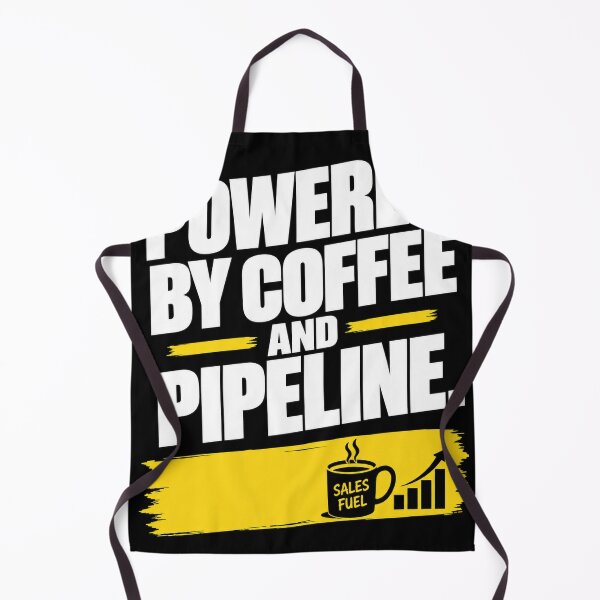 Item preview, Powered by Coffee and Pipeline – Funny Sales Work Design designed and sold by KeeganDykes.