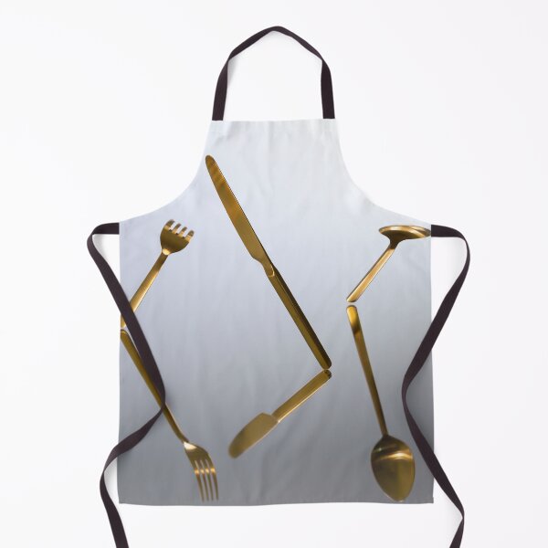 Item preview, Gold Cutlery Levitating Reflection Minimalist Fine Art designed and sold by SergeiLorgus.