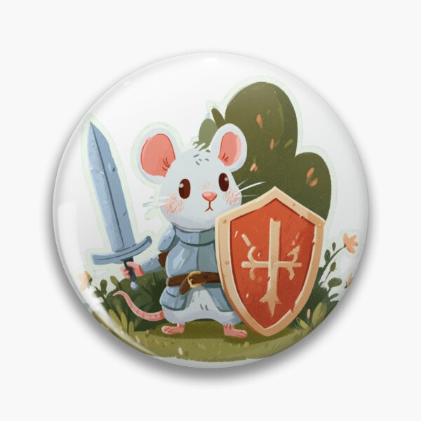 Item preview, Cute Mouse Knight Warrior Fantasy RPG Design designed and sold by NicolasGlowArt.