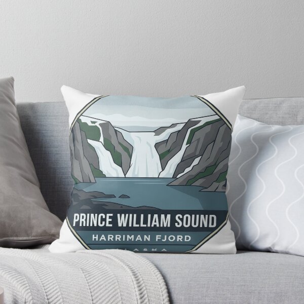 Item preview, Harriman Fjord Prince William Sound Alaska Octagon Sticker designed and sold by DetourDgn.