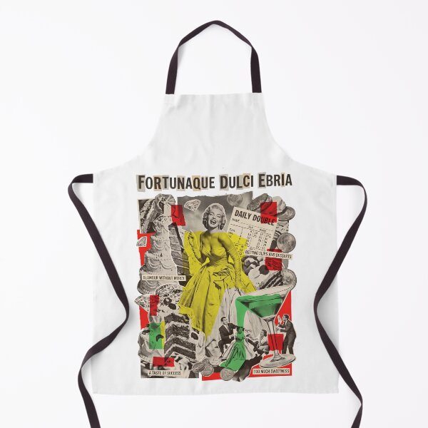 Item preview, Fortunaque Dulci Ebria: Marilyn Monroe Retro Dada Collage Print designed and sold by FreiherrPK.