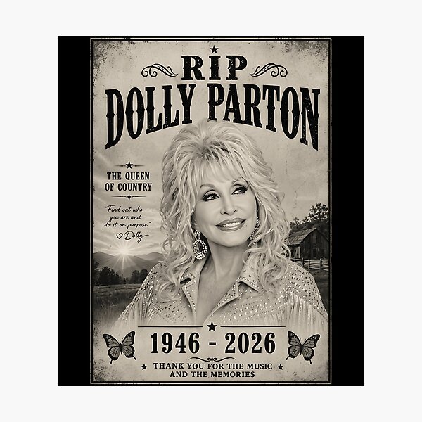 Item preview, 1946 2026 Country Music Queen Memorial Tribute Vintage Portrait Graphic designed and sold by MaremmaStudio.