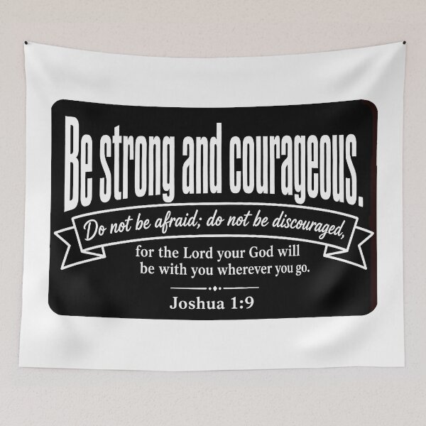 Item preview, Joshua 1:9 Be Strong and Courageous  designed and sold by plushism.