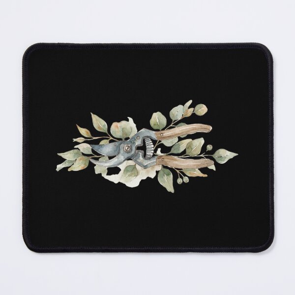 Item preview, Vintage Garden Pruners With Eucalyptus Leaves Art designed and sold by bvdesignart.