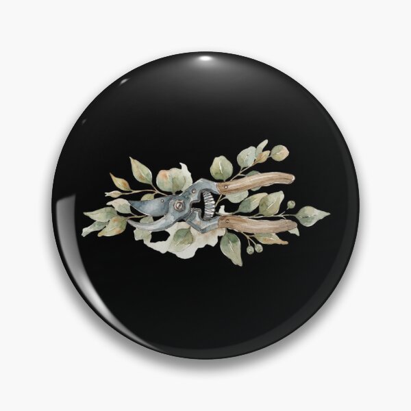 Item preview, Vintage Garden Pruners With Eucalyptus Leaves Art designed and sold by bvdesignart.