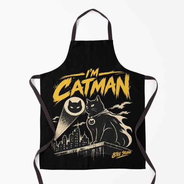 Item preview, I'm Catman Black Cat Superhero Vintage Comic Art designed and sold by ElizBurkes.