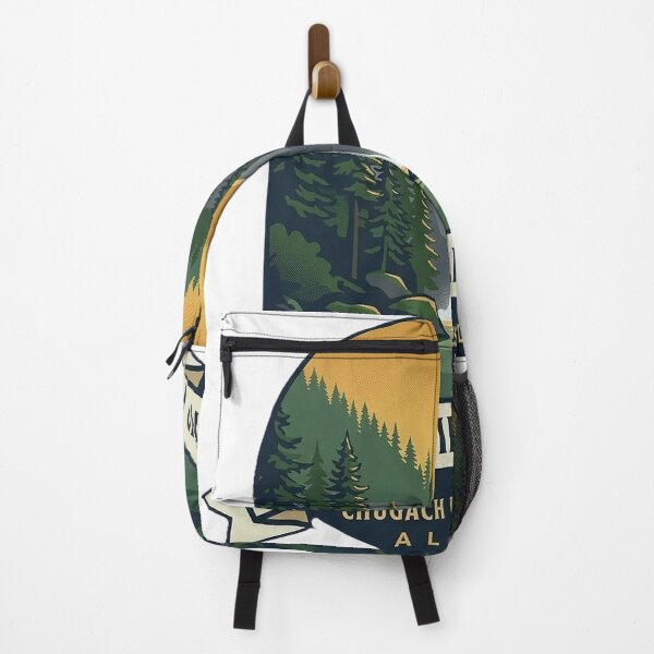 Item preview, Chugach Forest Waterfall Prince William Sound Crest Sticker designed and sold by DetourDgn.