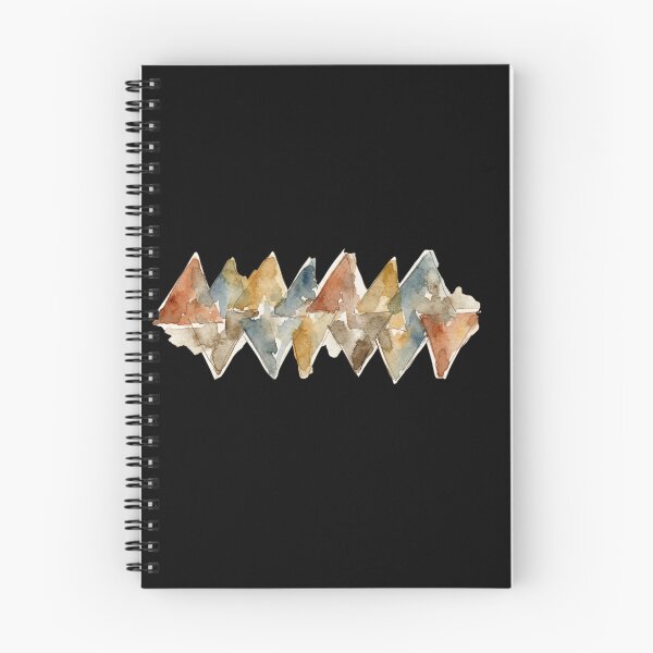Item preview, Watercolor Geometric Mountains Boho Nature Abstract Art designed and sold by bvdesignart.